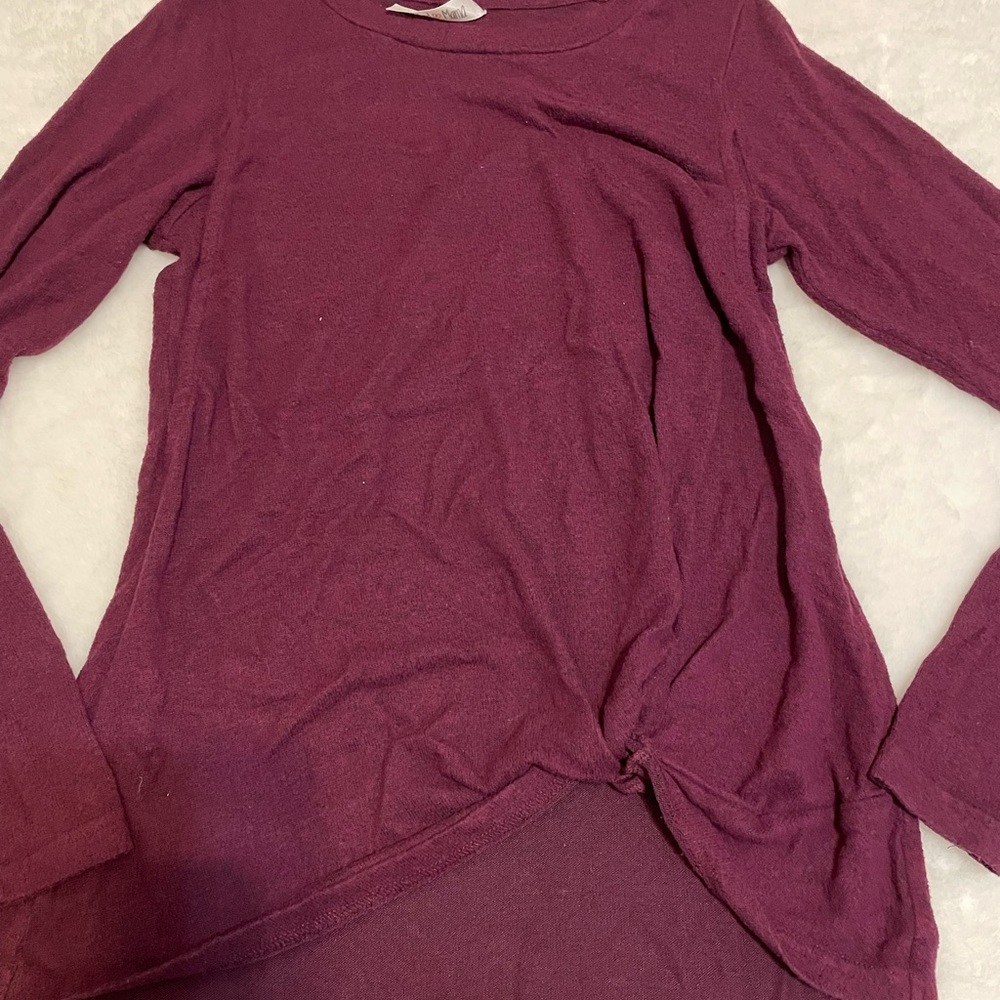 Latched Mama LS knot front sweater